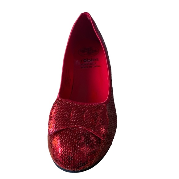 SOLD -- of Oz Dorothy's Ruby Red Slippers Shoes Cosplay Halloween LARGE 9-10 NEW - Picture 3 of 12
